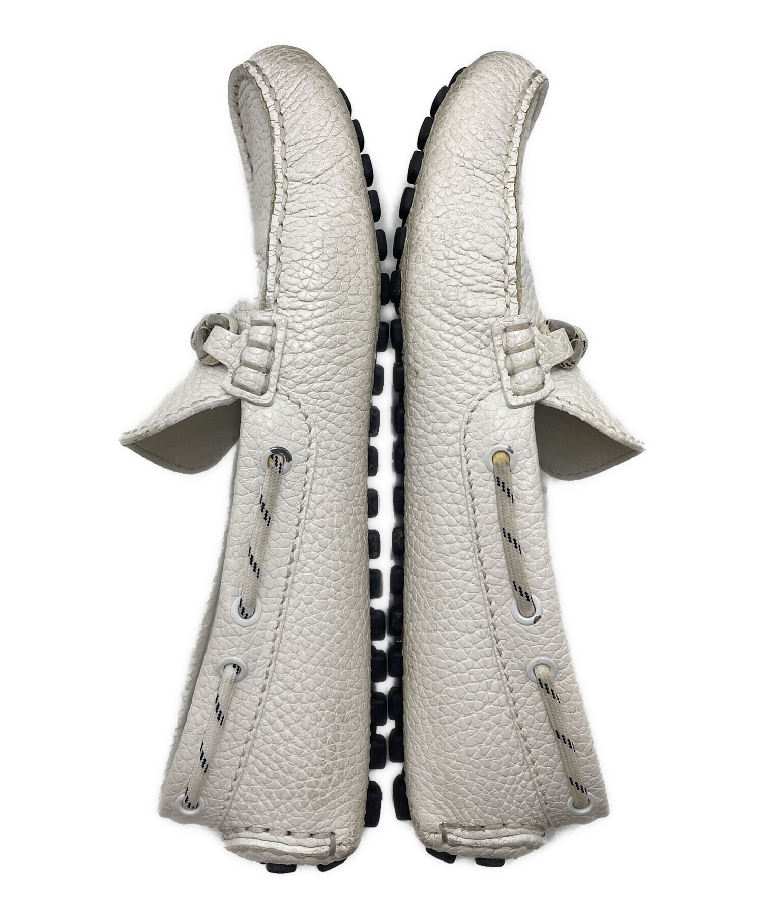 Louis Vuitton ホワイト ドライビィングシューズ　6 1/2 中古・古着通販】LOUIS VUITTON (ルイ ヴィトン) ドライビングシューズ