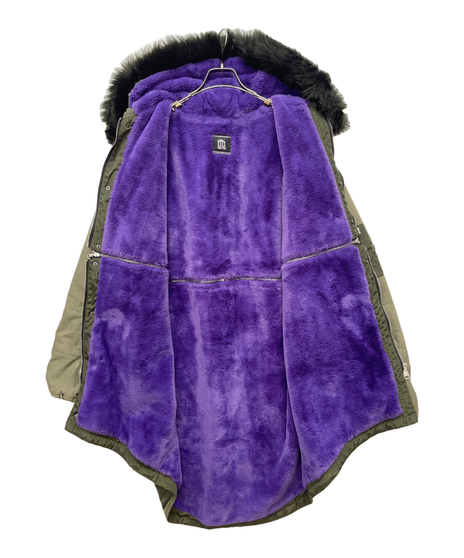 中古・古着通販】PAMEO POSE (パメオポーズ) 裏ボアコート オリーブ