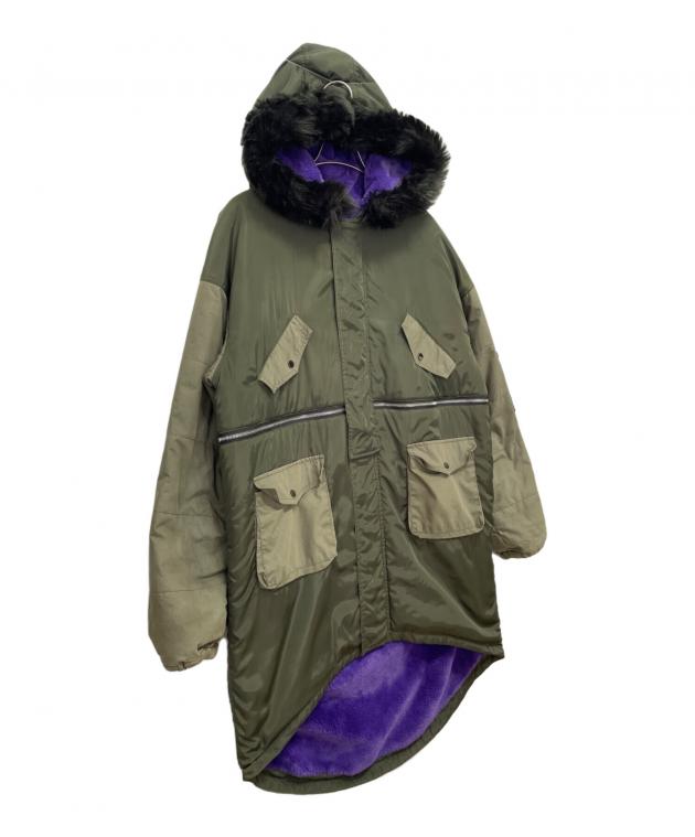 最終価格☆超レア☆即完売☆新品未使用 PAMEO POSE コート ファー 中古・古着通販】PAMEO POSE (パメオポーズ) 裏ボアコート オリーブ