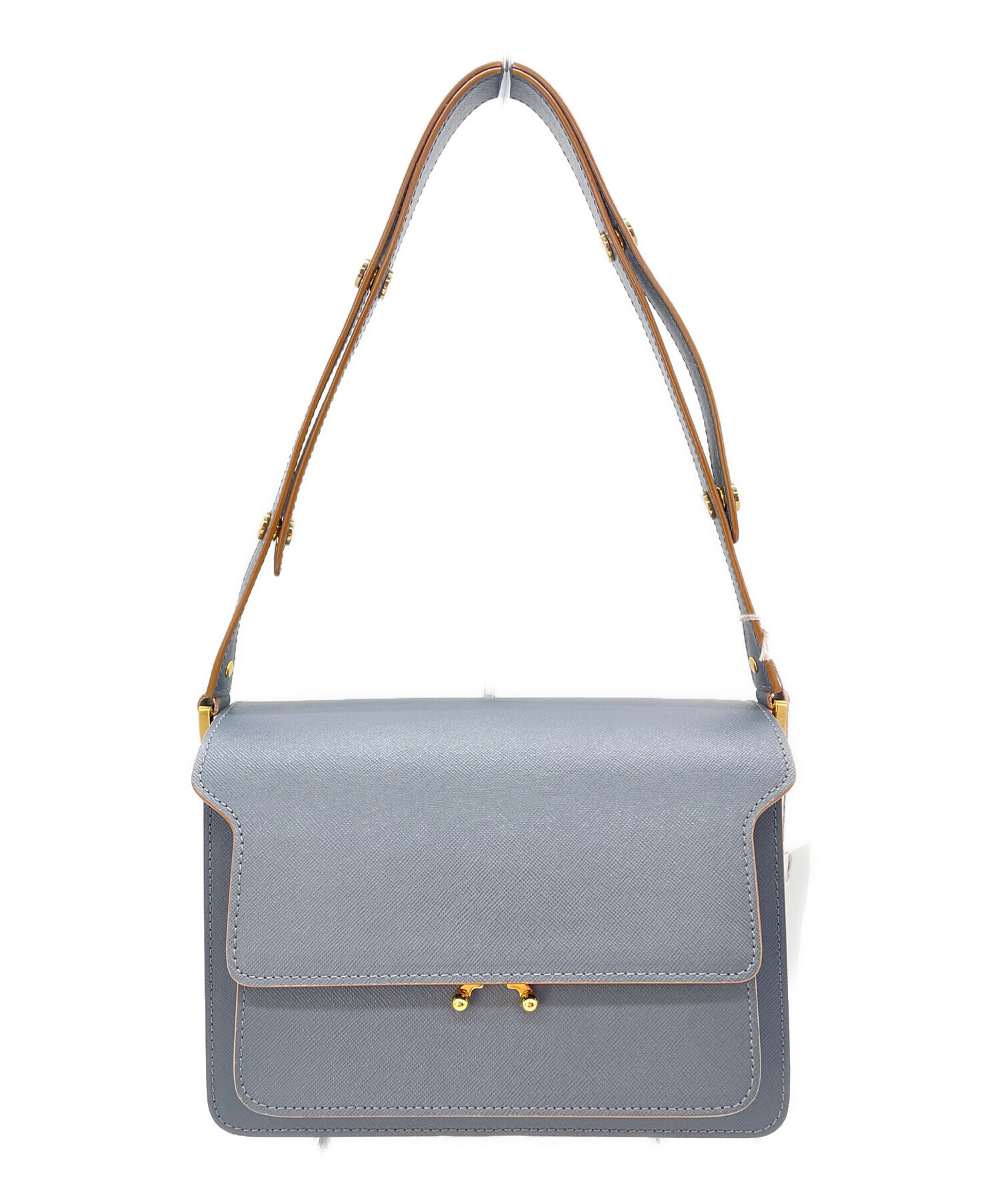 中古・古着通販】MARNI (マルニ) ショルダーバッグ ブルー×ゴールド 