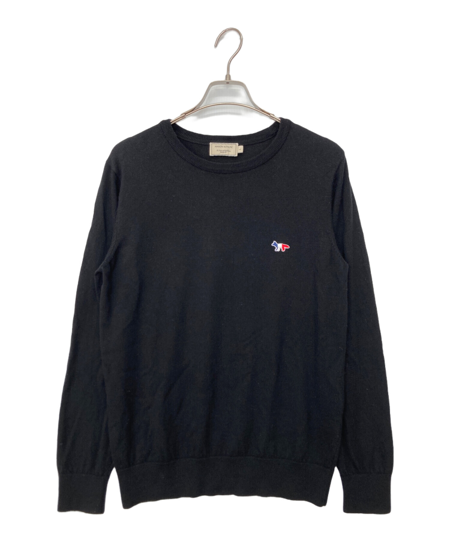 あ*様 Maison Kitsuné ブラック セーター 中古・古着通販】maison kitsune (メゾンキツネ) セーター ブラック