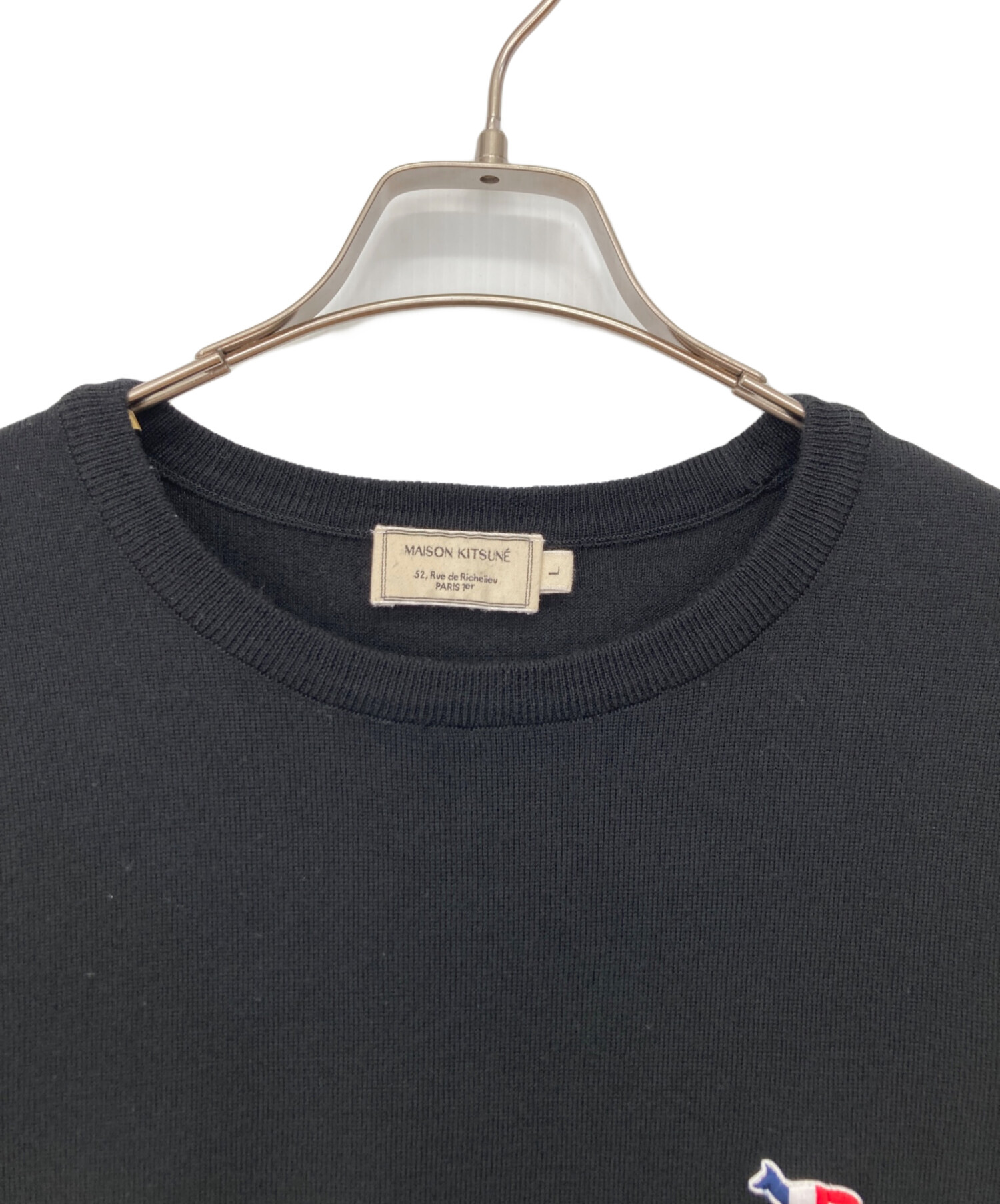 中古・古着通販】maison kitsune (メゾンキツネ) セーター ブラック