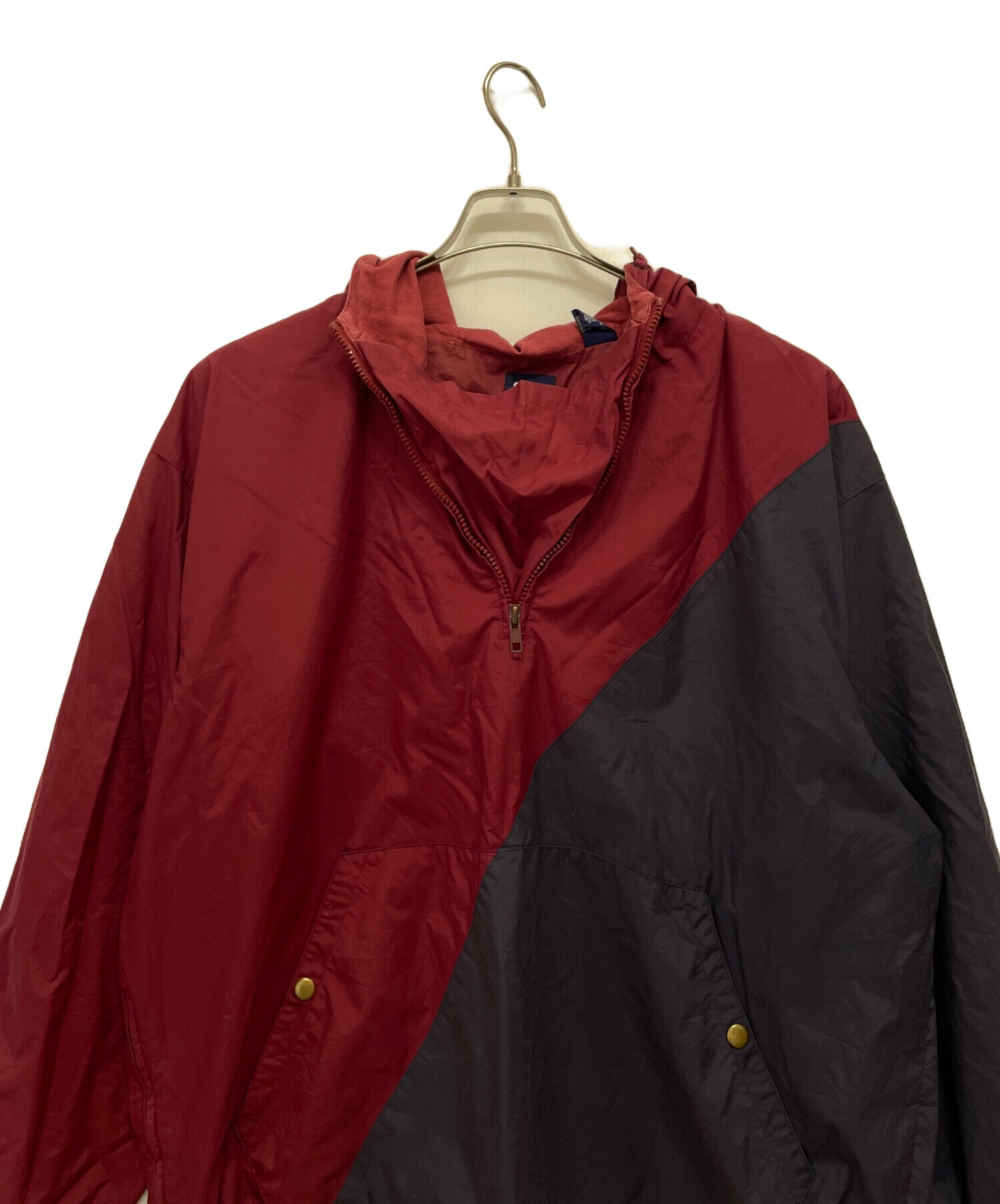 中古・古着通販】GAP (ギャップ) アノラックパーカー レッド×ネイビー