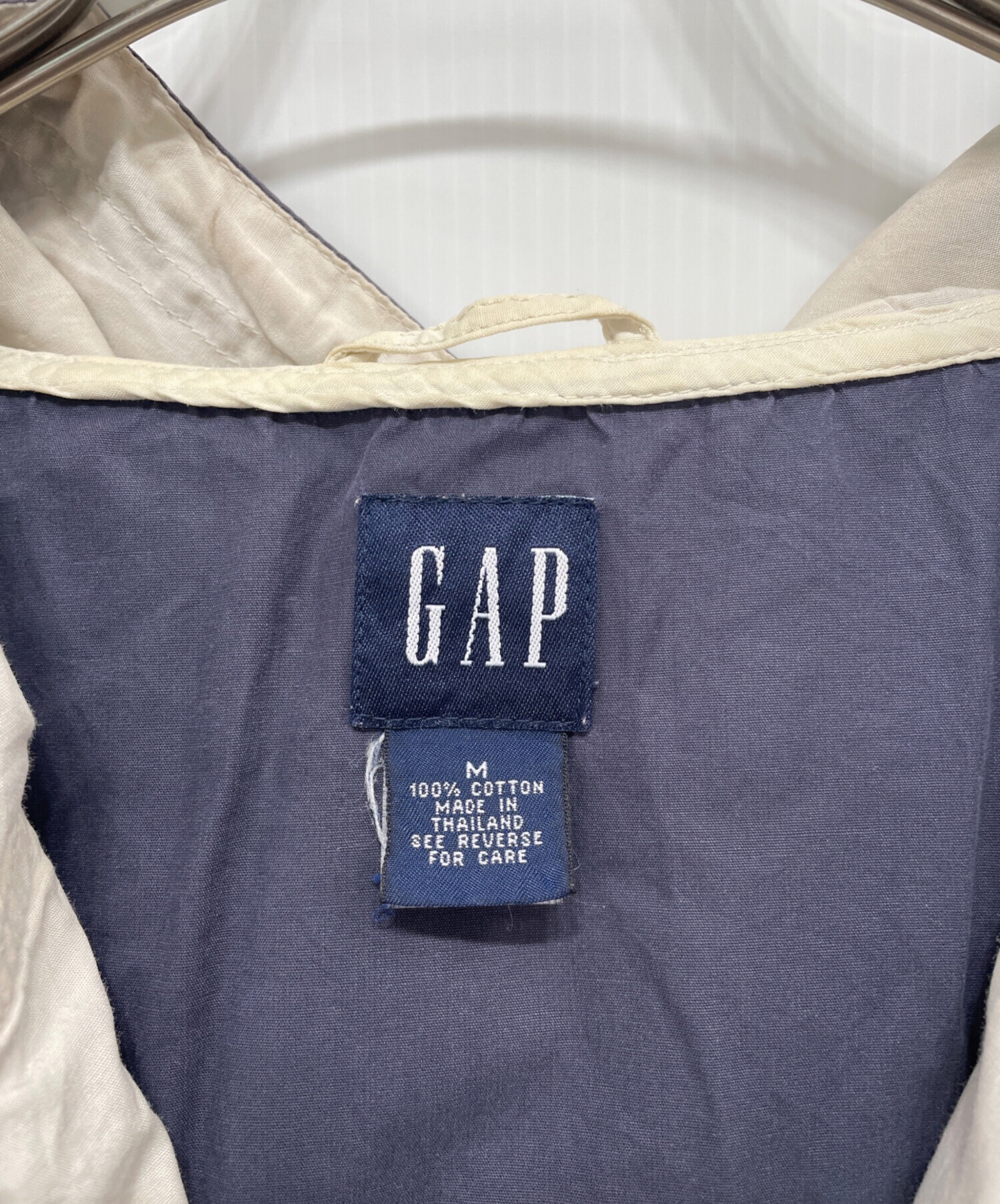 中古・古着通販】GAP (ギャップ) コットンアノラックパーカー ネイビー