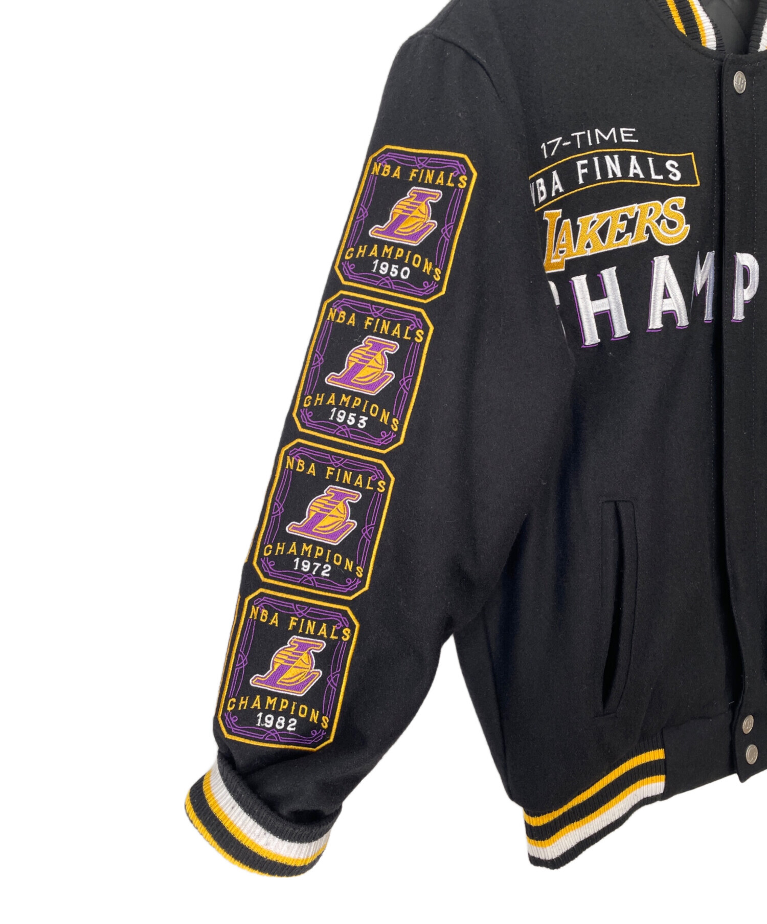 中古・古着通販】NBA (エヌビーエー) リバーシブルスタジャン ブラック