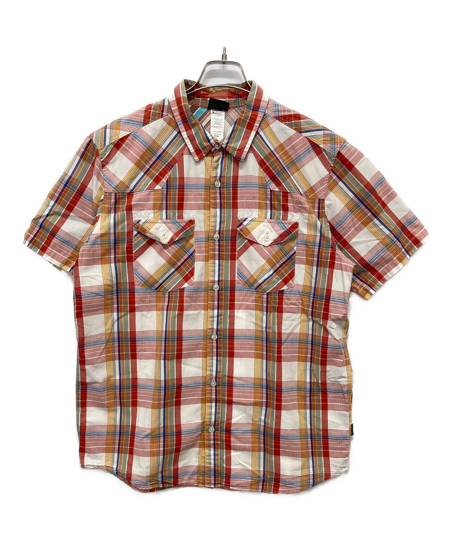 patagonia 半袖 シャツ Sサイズ 中古・古着通販】Patagonia (パタゴニア) 半袖シャツ レッド×オレンジ