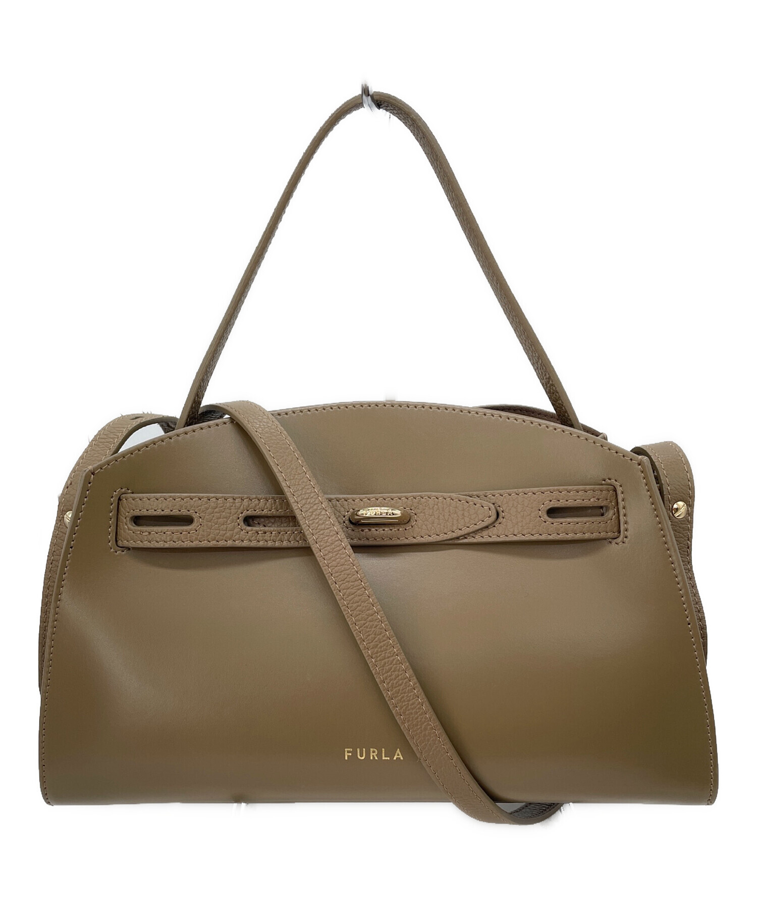 中古・古着通販】FURLA (フルラ) 2WAYショルダーバッグ ベージュ 