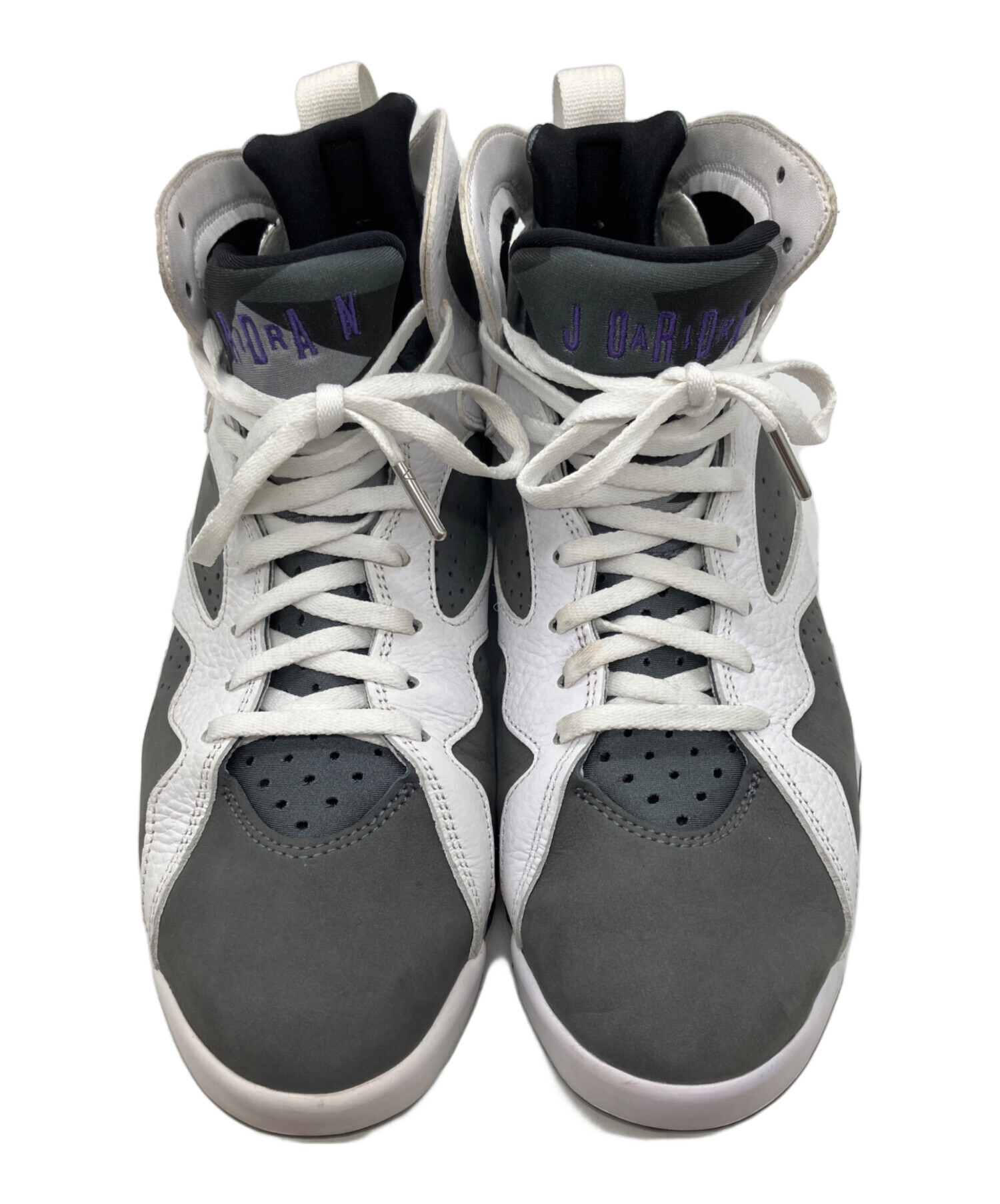 中古・古着通販】NIKE (ナイキ) AIR JORDAN 7 RETRO ホワイト×グレー 