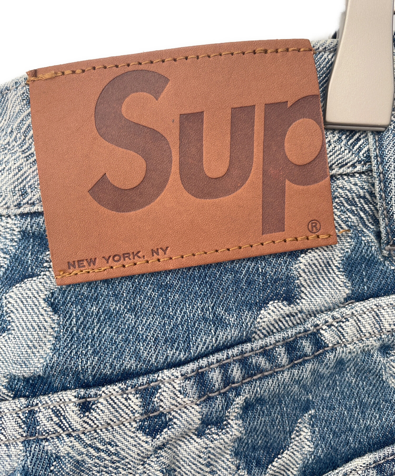 中古・古着通販】SUPREME (シュプリーム) Flames Jacquard Baggy Denim