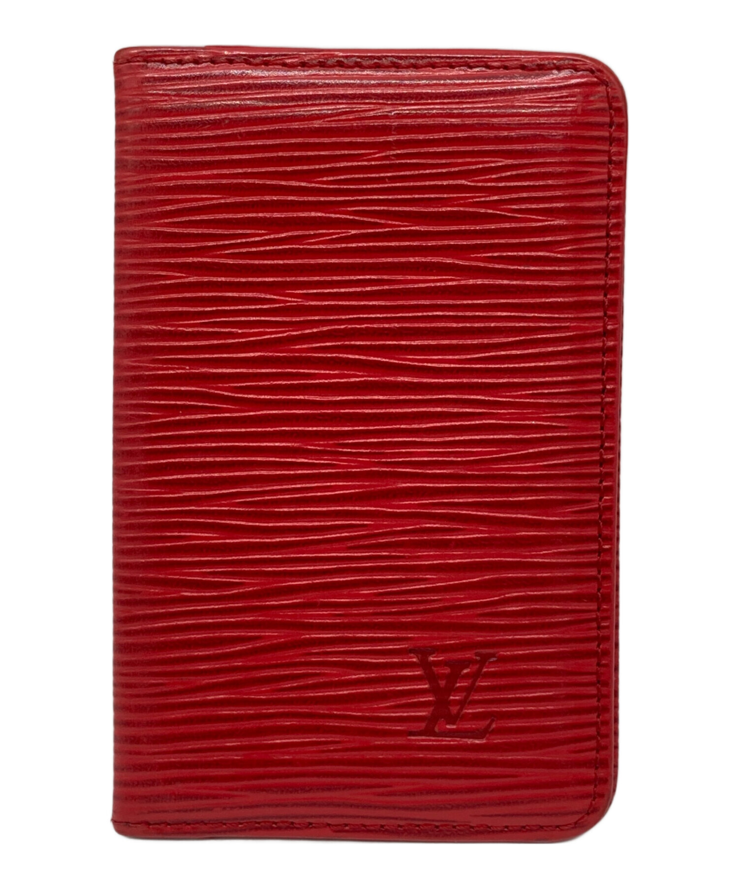 中古・古着通販】LOUIS VUITTON (ルイ ヴィトン) カードケース レッド