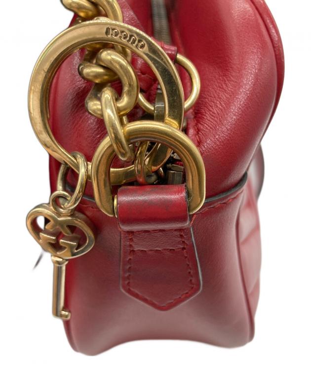 GUCCI 美品 W) グッチ レジン 調整可能 ロゴ ブレスレット レディース - ベージュ