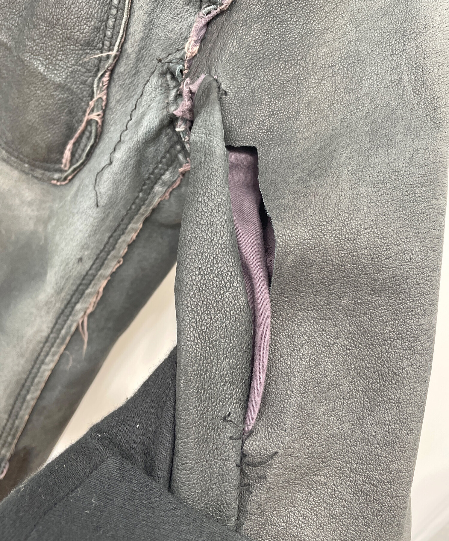 COMME des GARÇONS SHIRT レザーシャツグレー 中古・古着通販】COMME des GARCONS SHIRT (コムデギャルソンシャツ