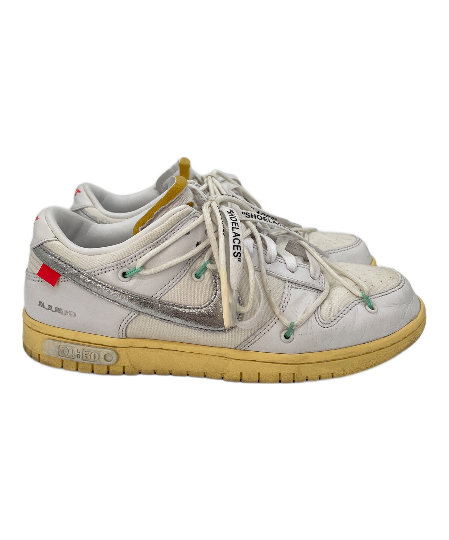 中古・古着通販】NIKE (ナイキ) OFF-WHITE × NIKE DUNK LOW 1 OF 50 