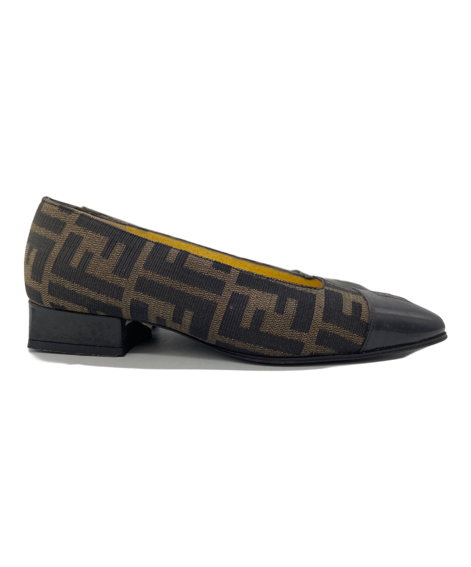 中古・古着通販】FENDI (フェンディ) パンプス ブラウン×ブラック 