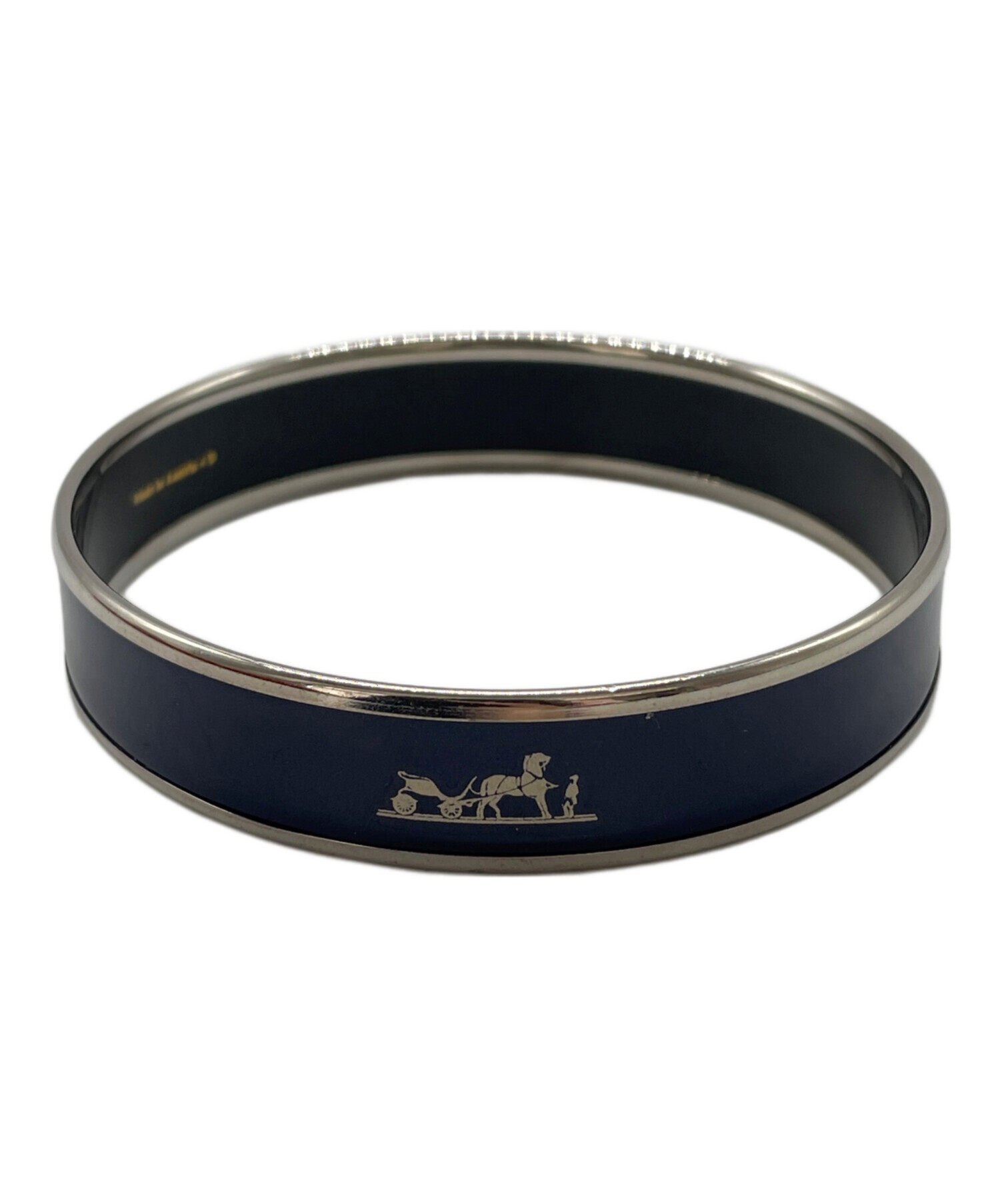 中古・古着通販】HERMES (エルメス) エマイユPM ネイビー×シルバー