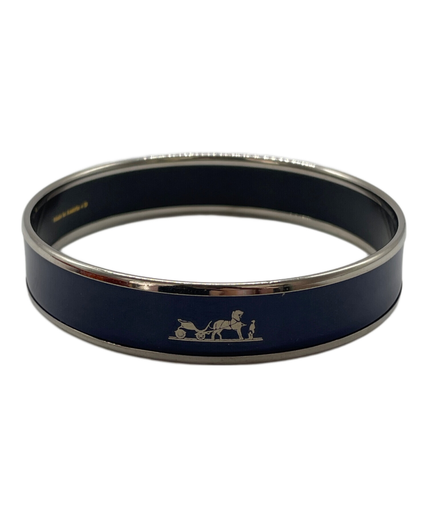 中古・古着通販】HERMES (エルメス) エマイユPM ネイビー×シルバー