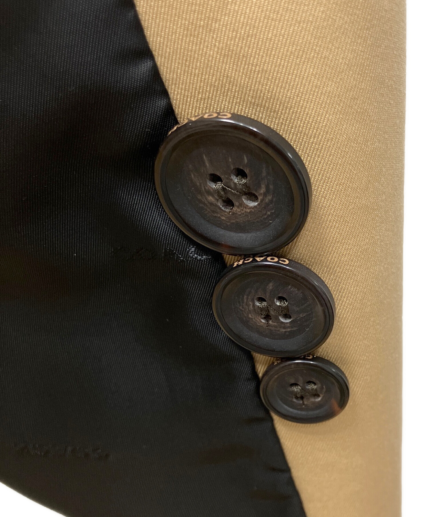 中古・古着通販】COACH (コーチ) ショートトレンチコート ベージュ