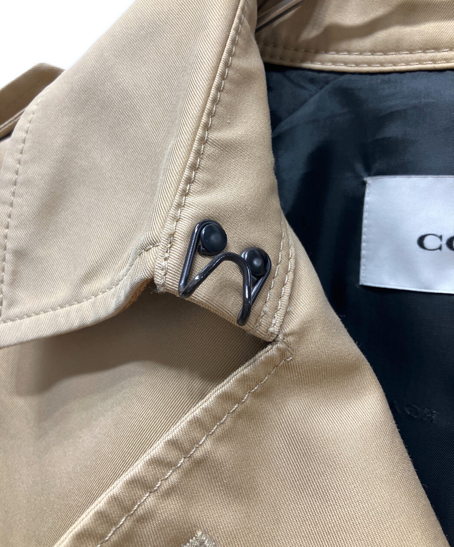 中古・古着通販】COACH (コーチ) ショートトレンチコート ベージュ