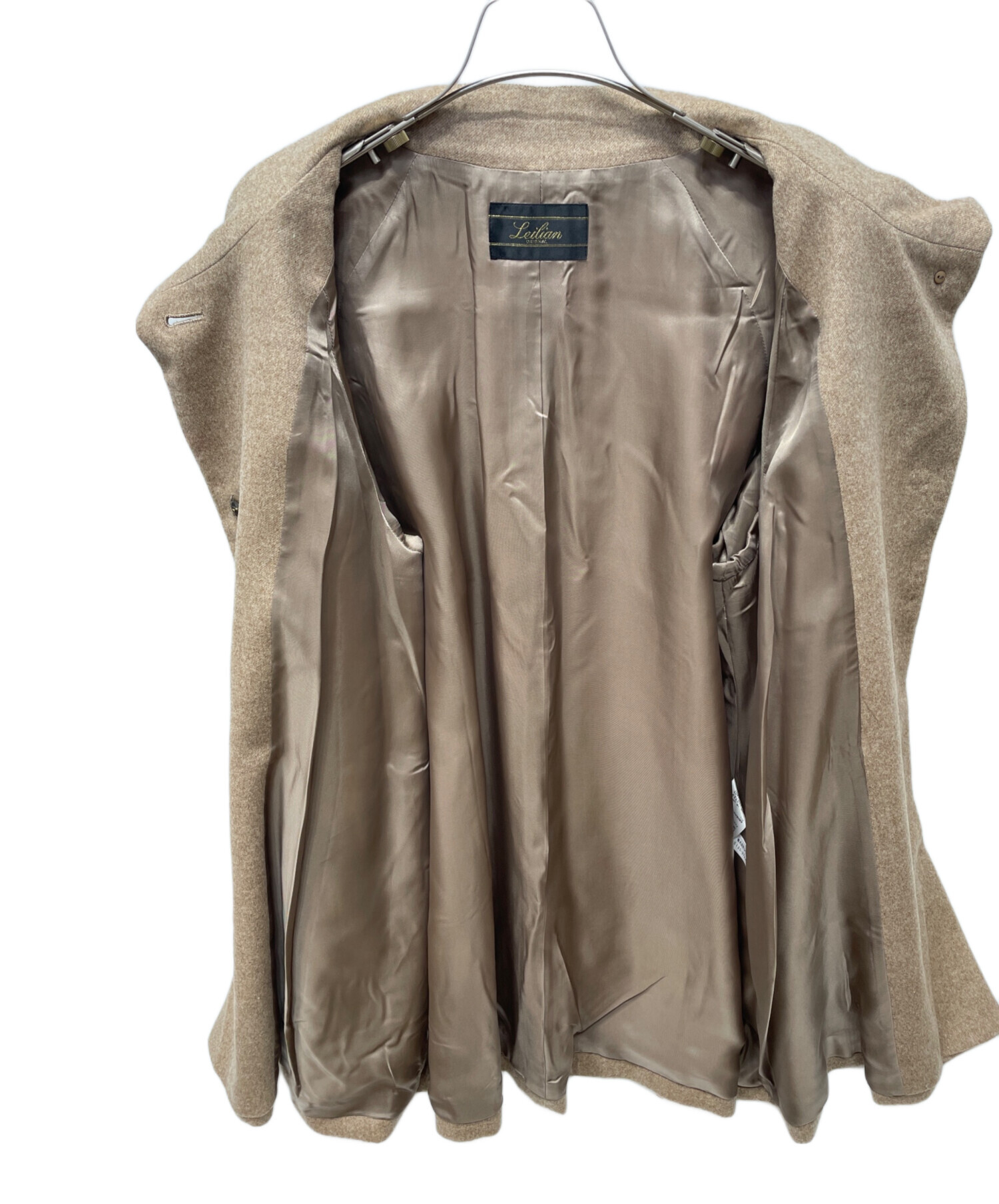 中古・古着通販】Leilian (レリアン) カシミヤコート ベージュ サイズ 