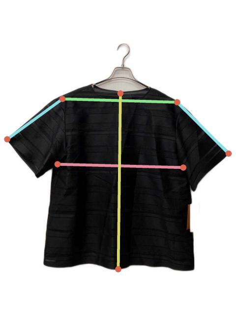 中古・古着通販】LEILIAN (レリアン) 半袖ブラウス ブラック サイズ:13