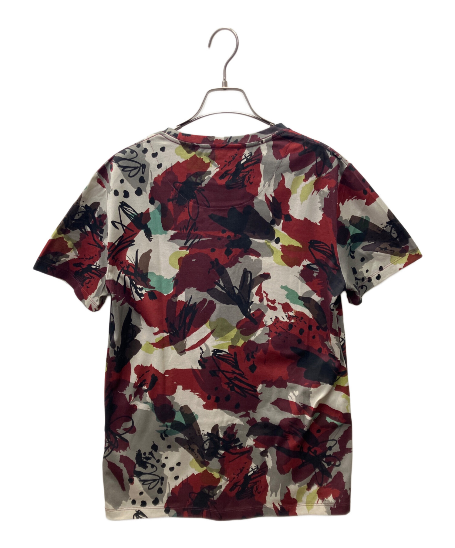 中古・古着通販】BURBERRY (バーバリー) Tシャツ レッド×グレー サイズ