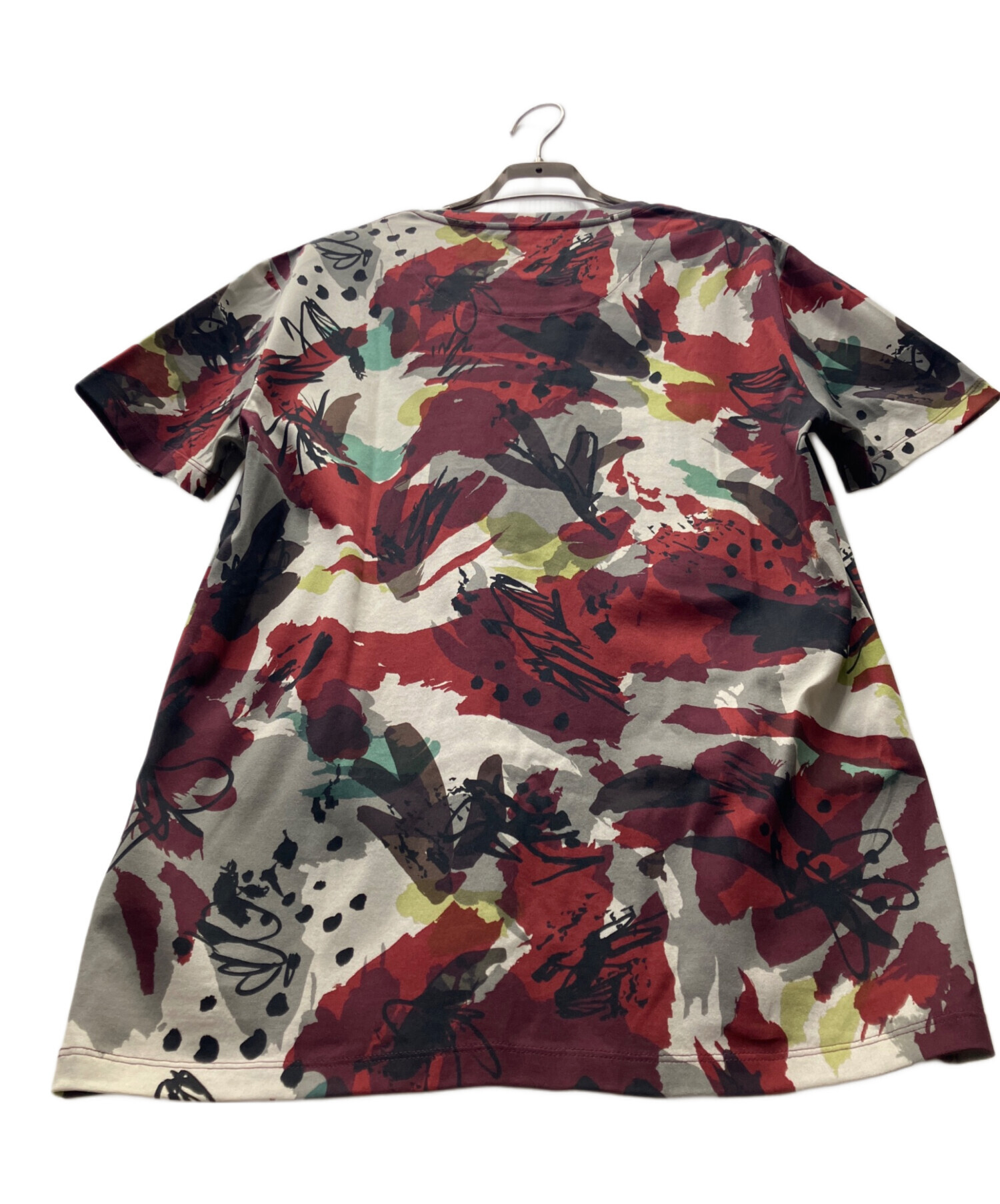 中古・古着通販】BURBERRY (バーバリー) Tシャツ レッド×グレー サイズ