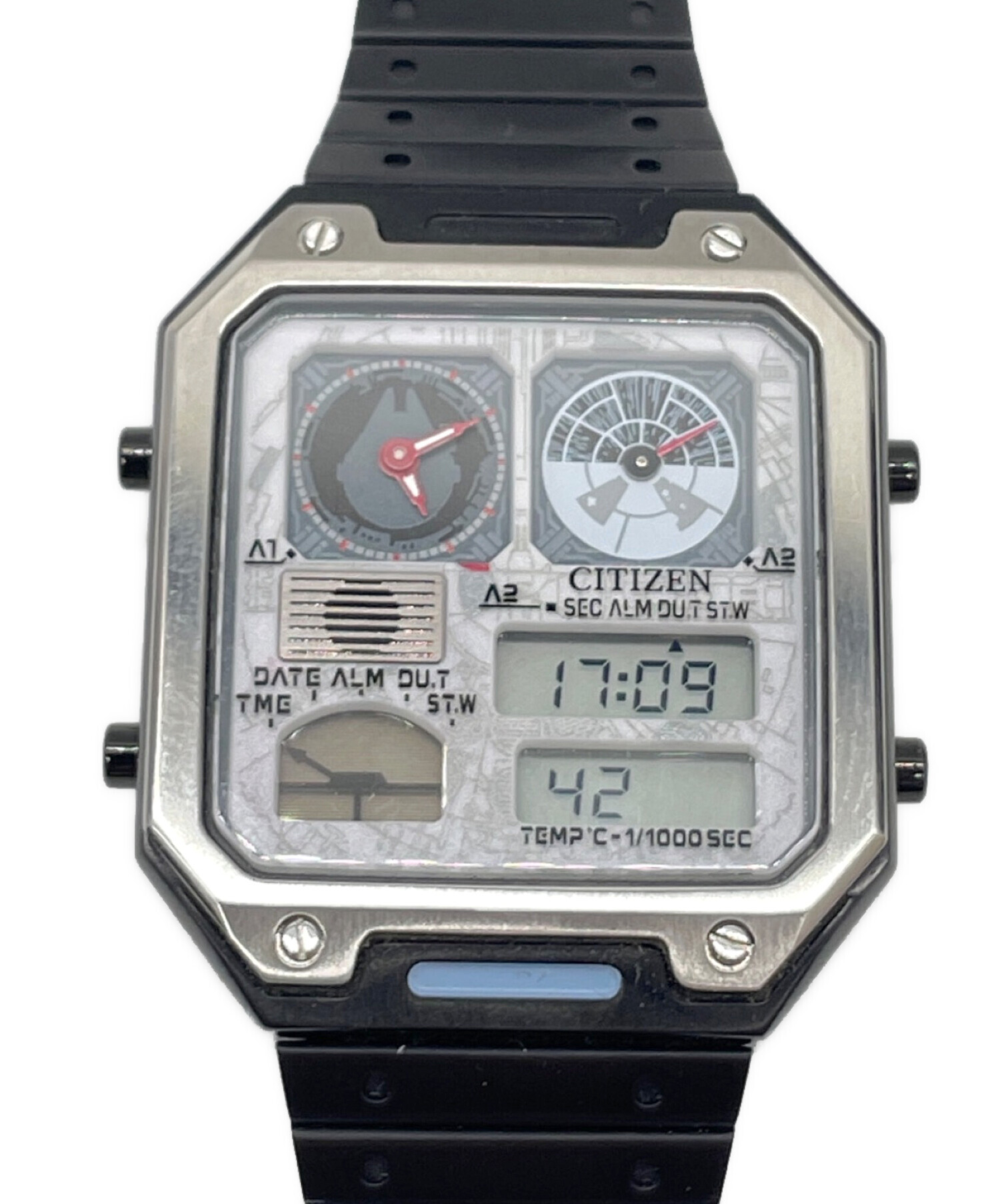 CITIZEN デジタル腕時計 ブラック稼働品 中古・古着通販】CITIZEN (シチズン) デジタルウォッチ｜ブランド