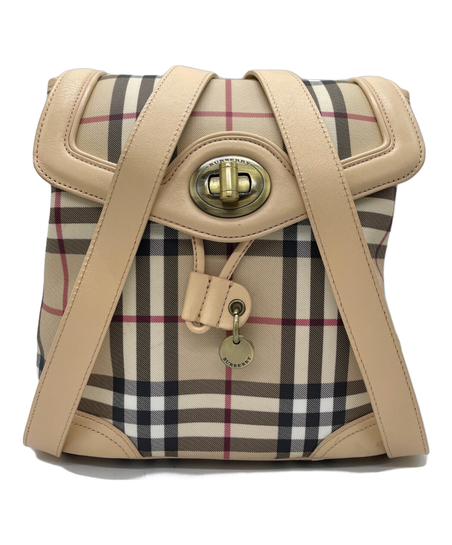 中古・古着通販】BURBERRY (バーバリー) リュック ベージュ｜ブランド 