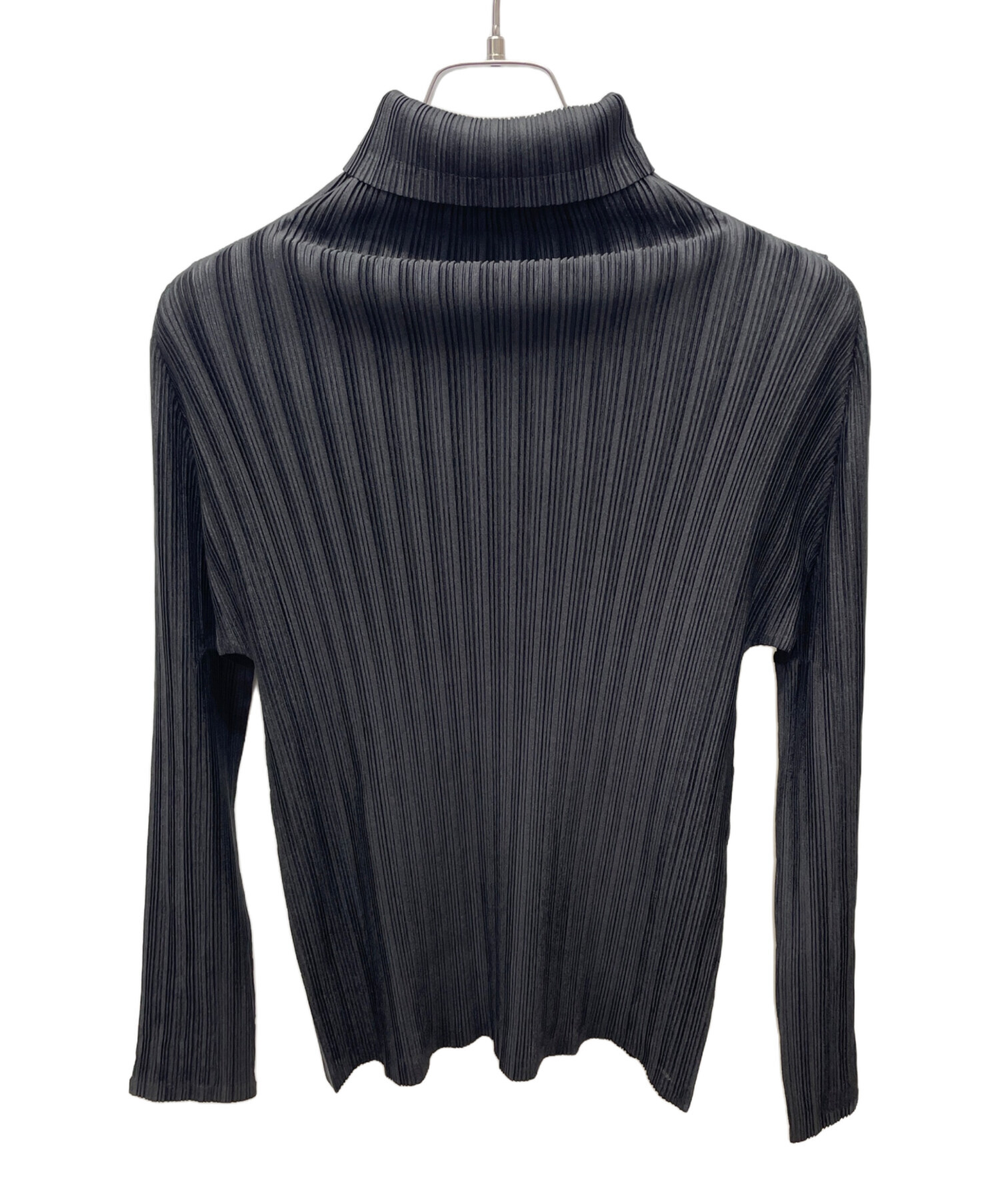 値下げ‼️PLEATS PLEASE トップス ブラック サイズ3 中古・古着通販】PLEATS PLEASE (プリーツプリーズ) プリーツブラウス