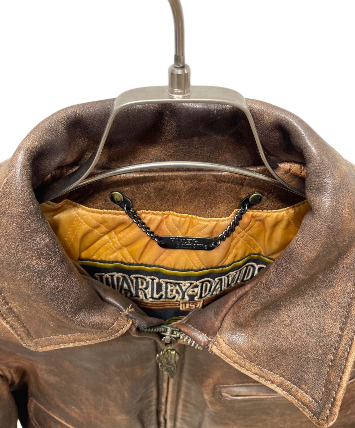 中古・古着通販】HARLEY-DAVIDSON (ハーレーダビッドソン) レザー 