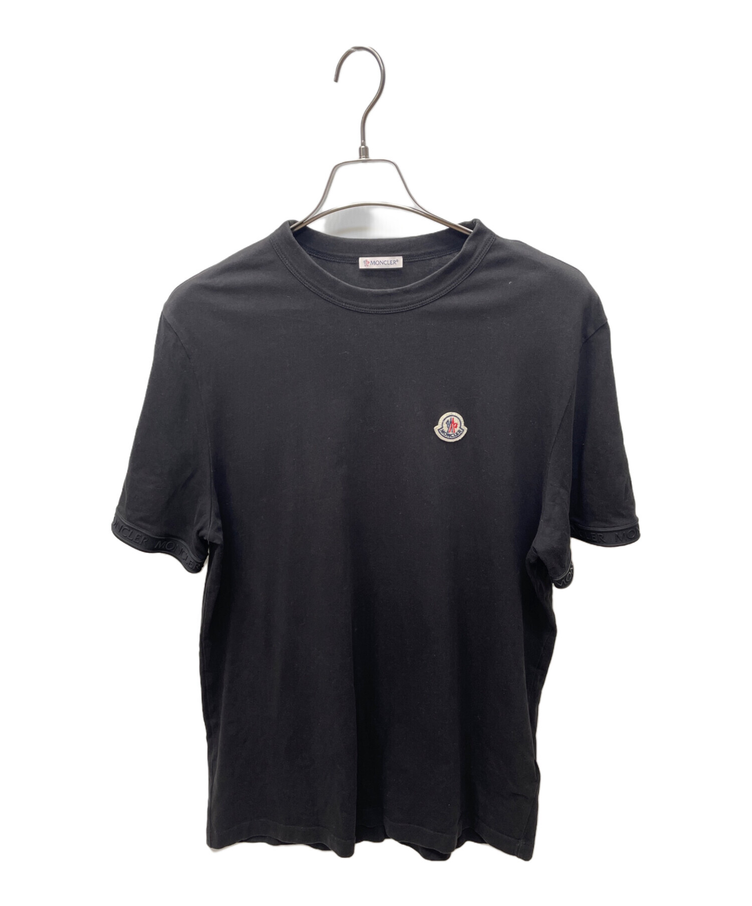 中古・古着通販】MONCLER (モンクレール) 半袖Tシャツ ブラック サイズ