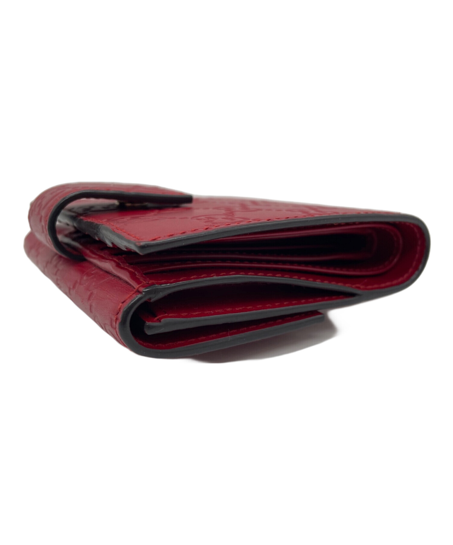 中古・古着通販】GUCCI (グッチ) 2つ折り財布 レッド｜ブランド・古着