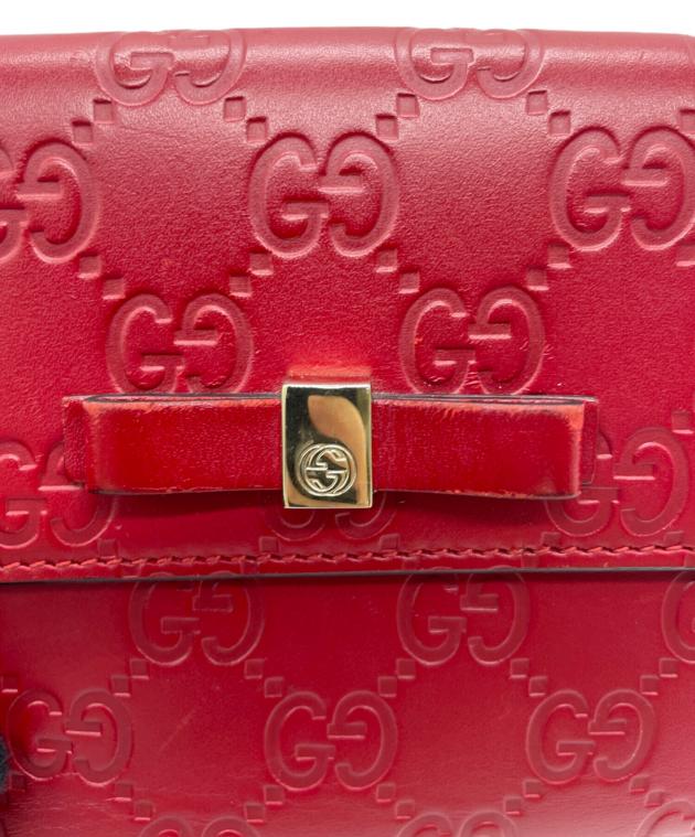 中古・古着通販】GUCCI (グッチ) 2つ折り財布 レッド｜ブランド・古着