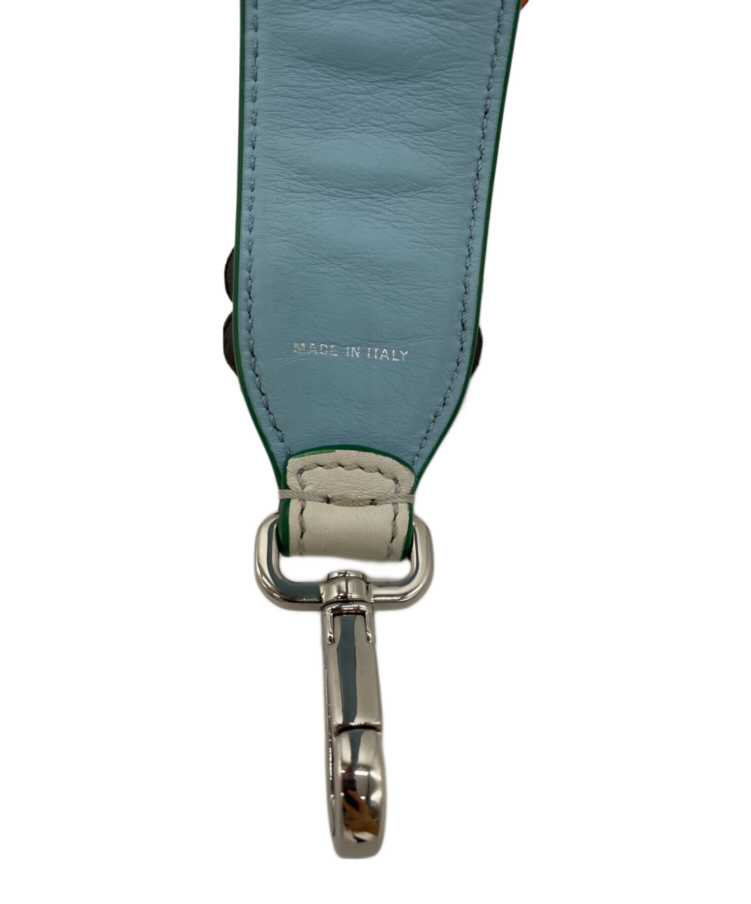 FENDI　フェンディ　ベルト　ストラップユー　サテン レディース ブルー系 中古・古着通販】FENDI (フェンディ) ストラップユー マルチカラー