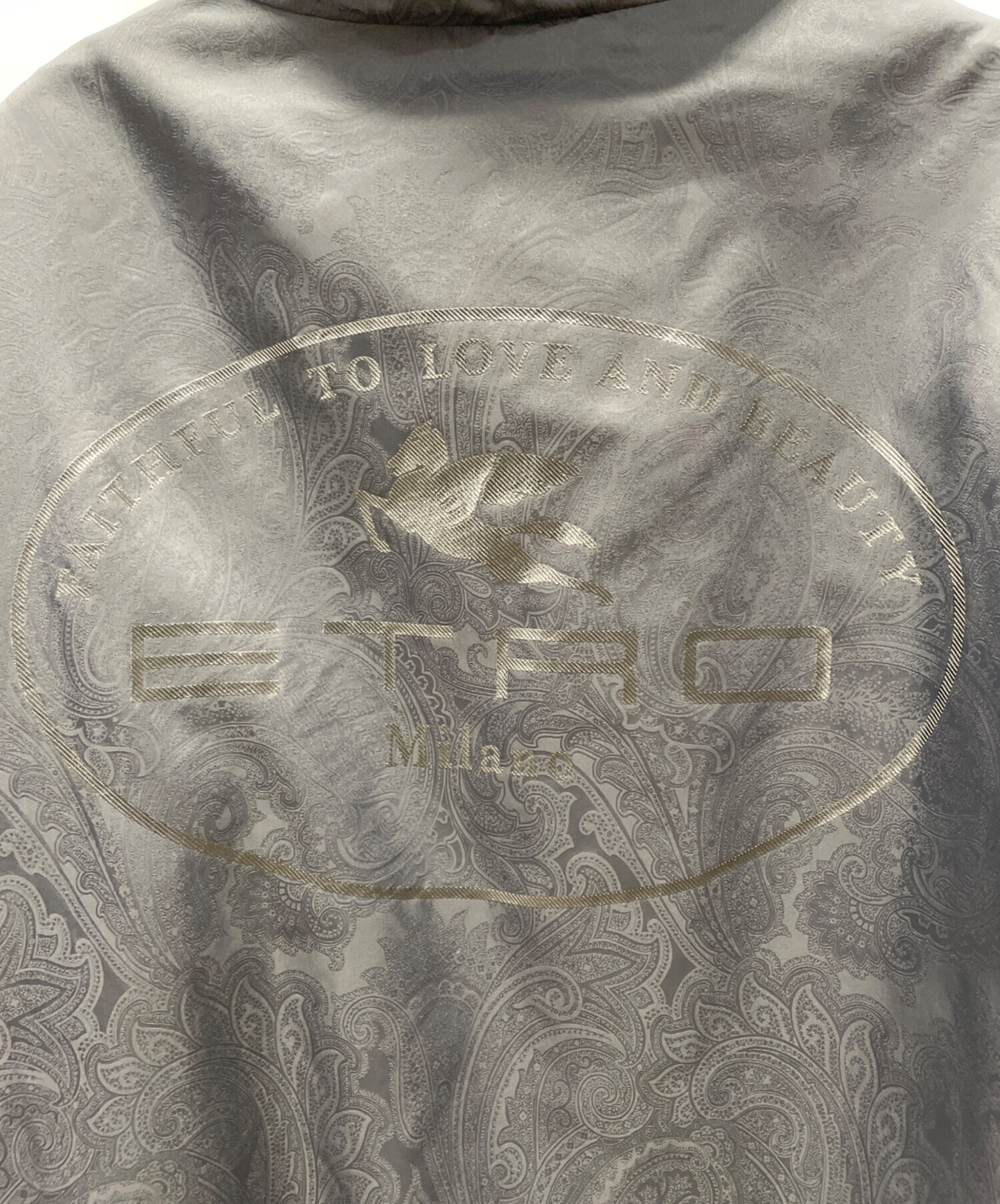 美品 エトロ 総柄 ペイズリー ナイロンジャケット フルジップ パーカー 光沢 中古・古着通販】ETRO (エトロ) ナイロンペイズリージップパーカー