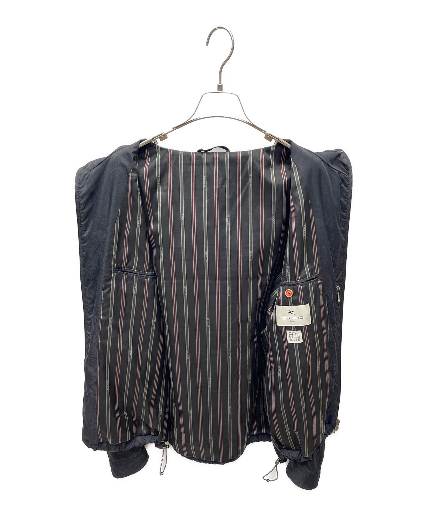 中古・古着通販】ETRO (エトロ) ナイロンペイズリージップパーカー