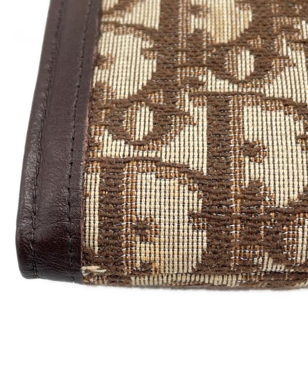 希少•美品！Christian Dior 二つ折り財布 ベージュ トロッター 中古・古着通販】Christian Dior (クリスチャン ディオール