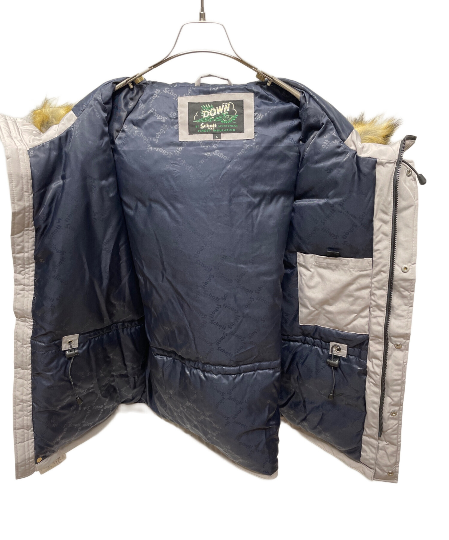 中古・古着通販】Schott (ショット) スノーケルダウンパーカー グレー 