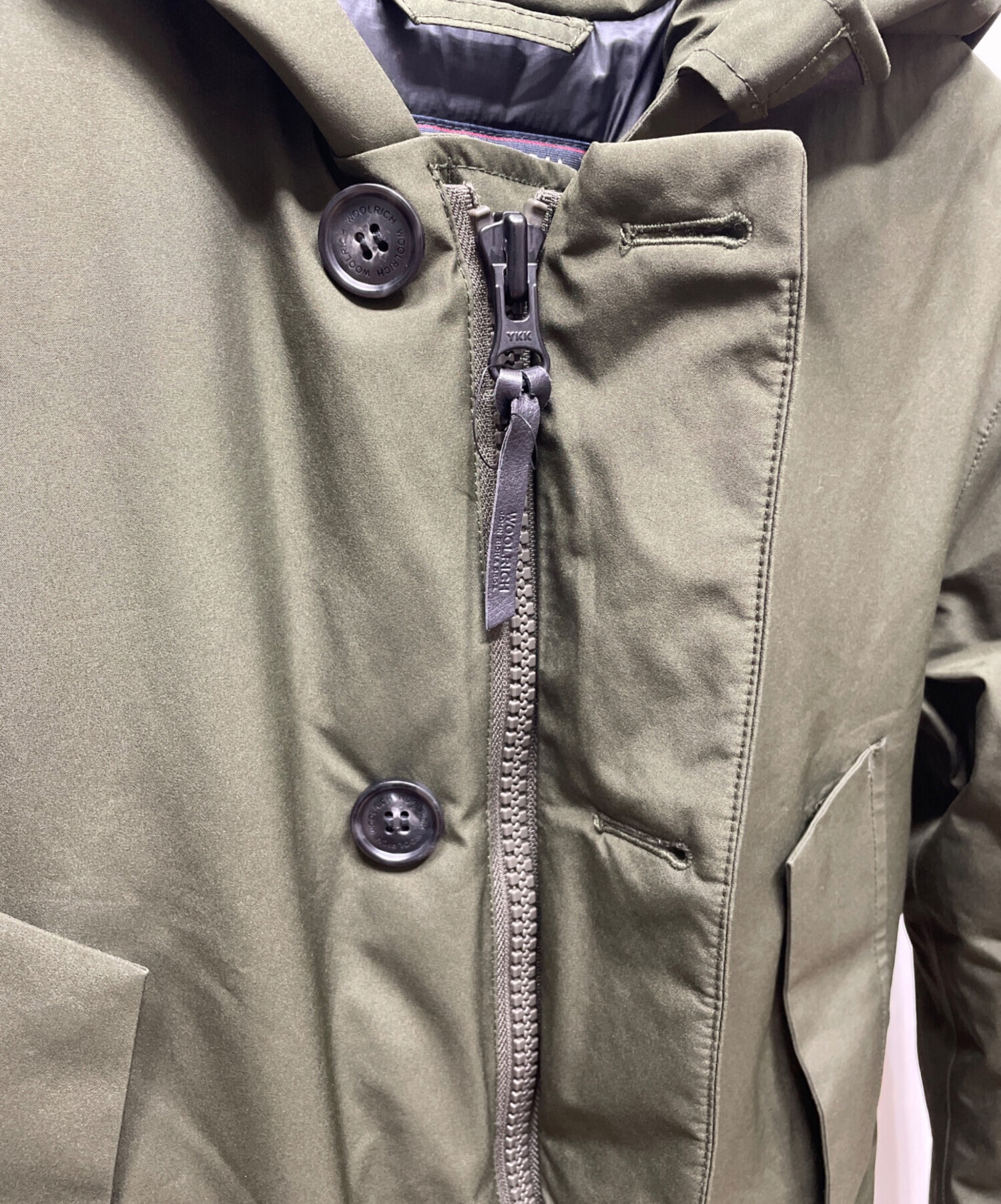 中古・古着通販】WOOLRICH (ウールリッチ) ダウンジャケット カーキ 