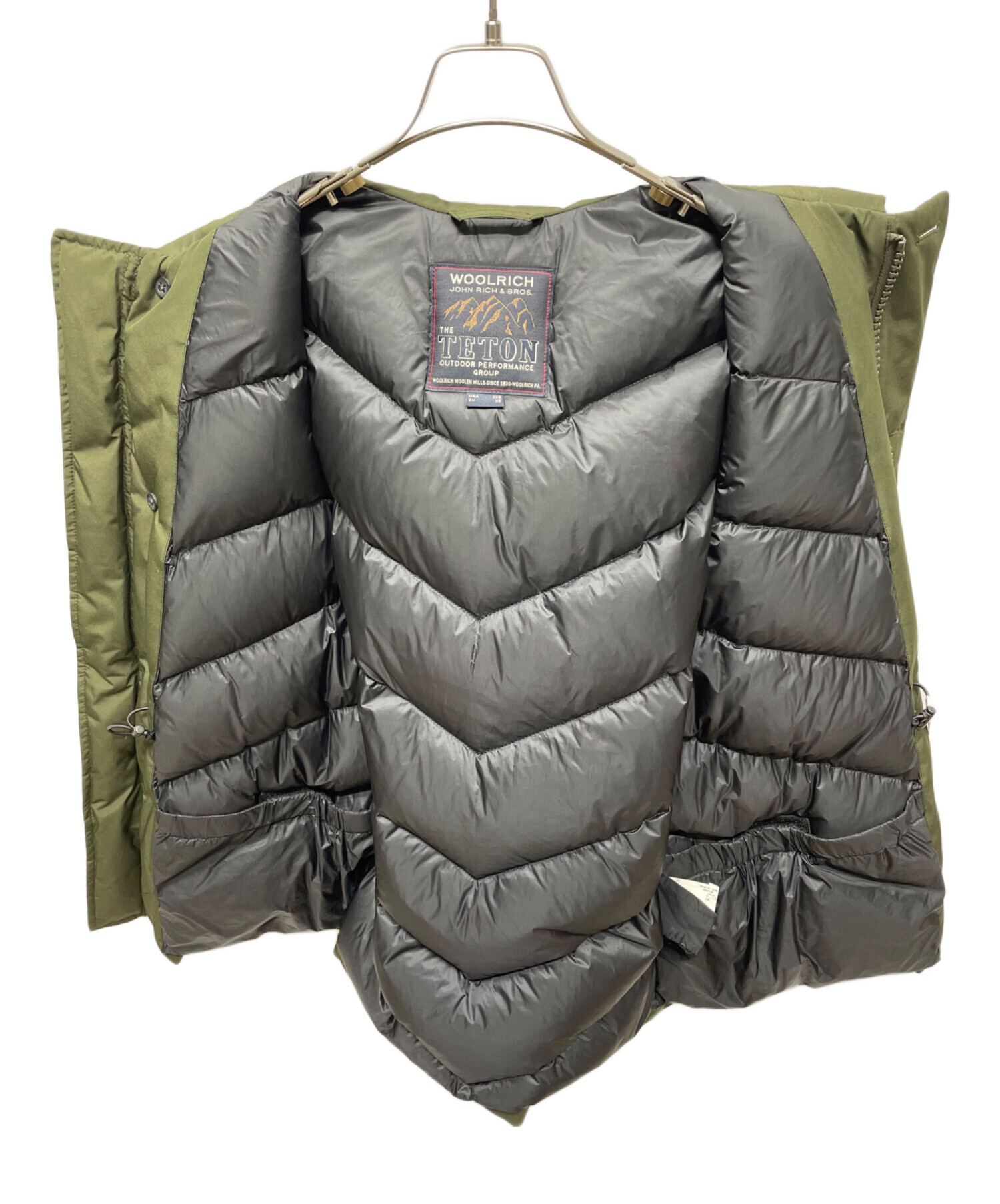 中古・古着通販】WOOLRICH (ウールリッチ) ダウンジャケット カーキ