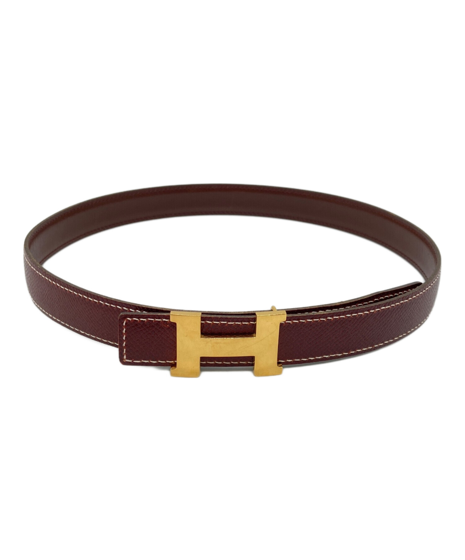 中古・古着通販】HERMES (エルメス) Hベルト ブラウン｜ブランド・古着