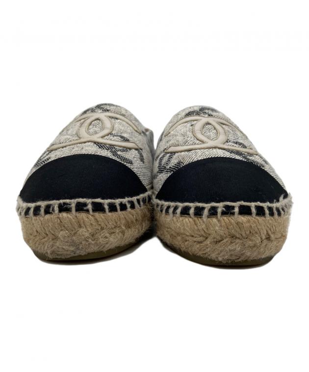 中古・古着通販】CHANEL (シャネル) エスパドリーユ ブルー×ブラウン