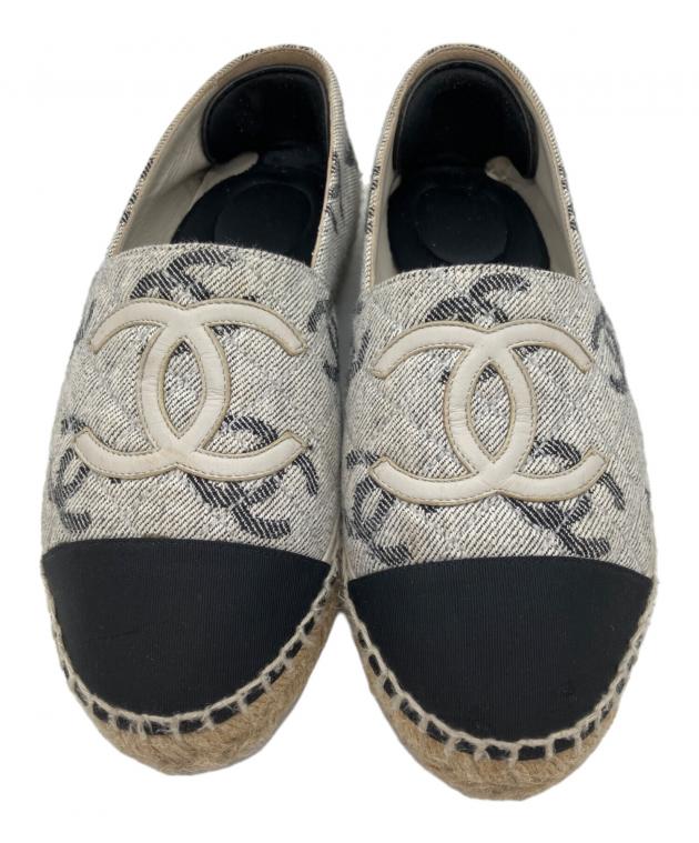 中古・古着通販】CHANEL (シャネル) エスパドリーユ ブルー×ブラウン