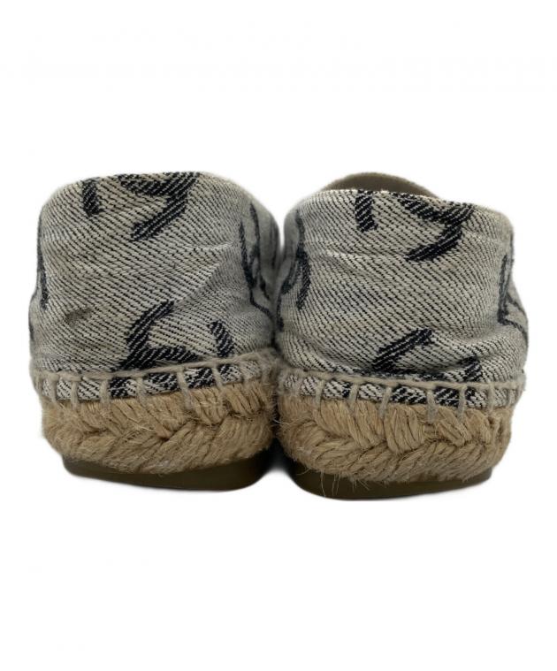 CHANEL エスパドリーユ 中古・古着通販】CHANEL (シャネル) エスパドリーユ ブルー×ブラウン