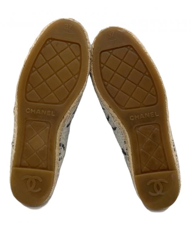 中古・古着通販】CHANEL (シャネル) エスパドリーユ ブルー×ブラウン