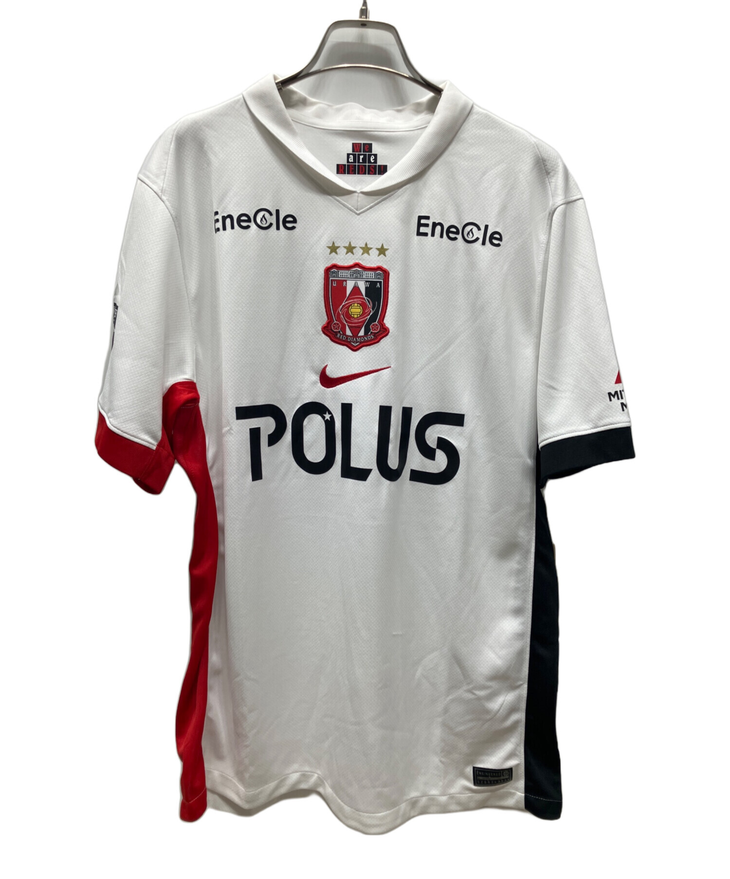 【極希少】NIKEナイキサッカーユニフォームXLホワイトスウッシュ エストニア代表 2000 Nike アウェイ長袖 ユニフォーム #10（インポートS）