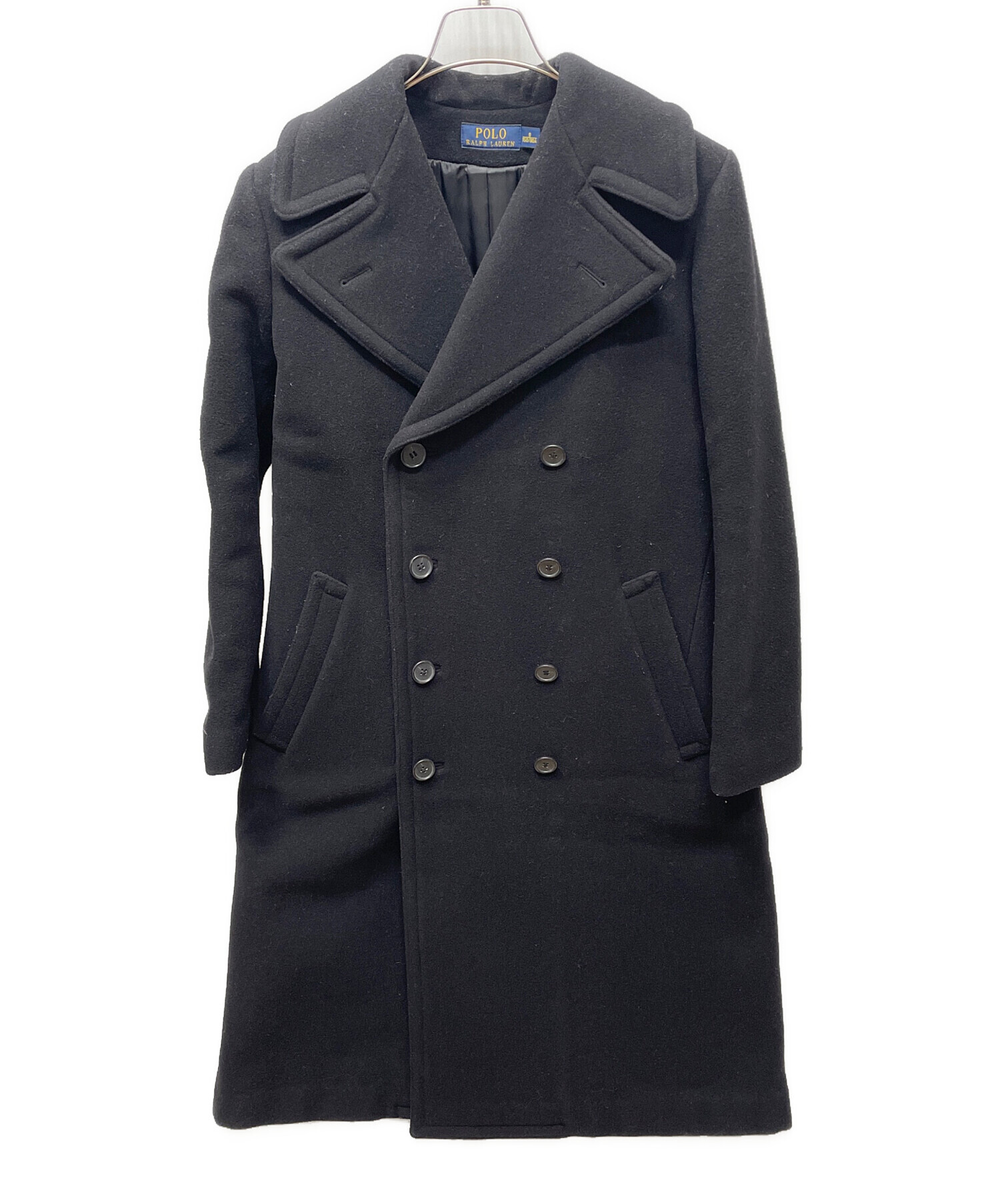 美品　ポロラルフローレン チェスターコート　ブラック 中古・古着通販】POLO RALPH LAUREN (ポロ・ラルフローレン