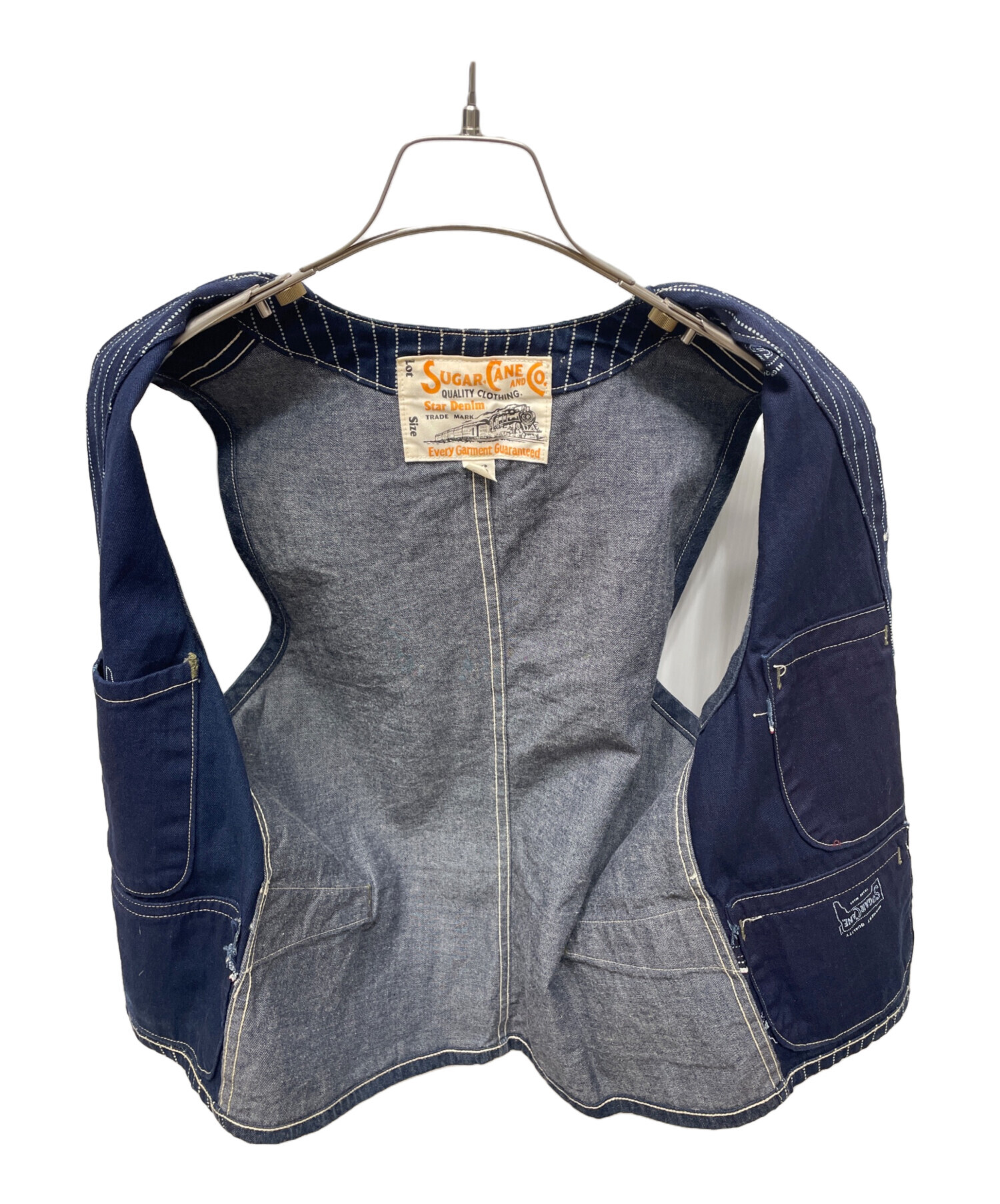 中古・古着通販】SUGAR CANE (シュガーケーン) ベスト ネイビー サイズ