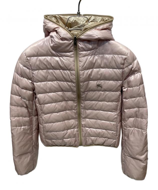 BURBERRY ピンクベージュ ダウンジャケット 38 中古・古着通販】BURBERRY BLUE LABEL (バーバリーロンドンブルー