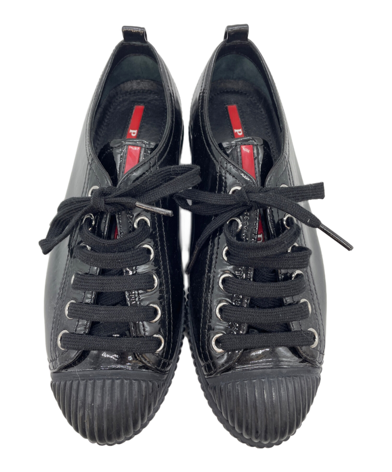 中古・古着通販】PRADA (プラダ) Linea Rossa ブラック サイズ:24cm 